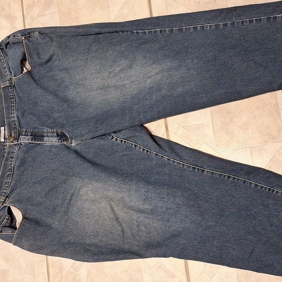 Q women's Catherine's solid blue stretch plus size jeans size 30WP - Picture 1 of 3